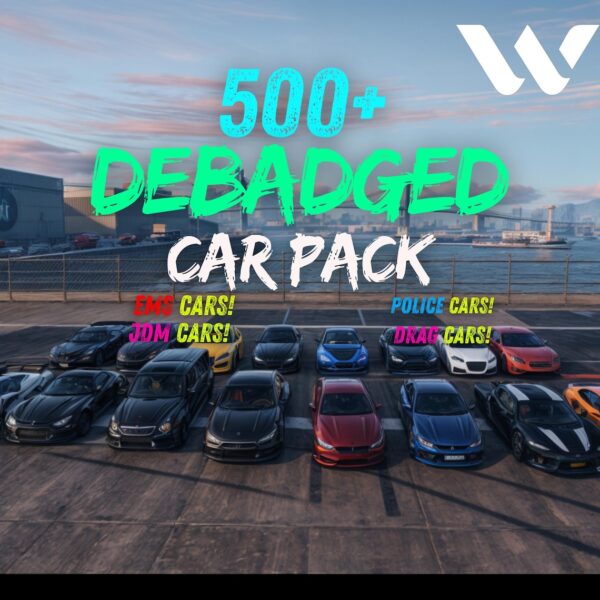 Debadged Araç Paketi: 500+ Araç Paketi | FiveM l Debadged - Markasız | Fiyat Performansı