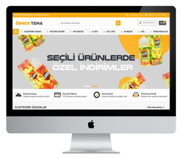 Elektronik Sigara Satış Tasarımı