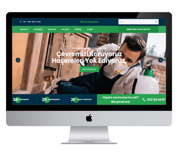 Böcek İlaçlama Web Sitesi