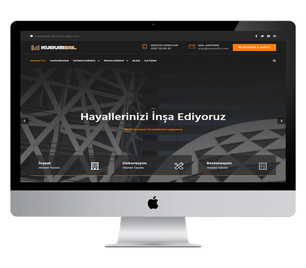 İnşaat Web Sitesi Tasarımı v2